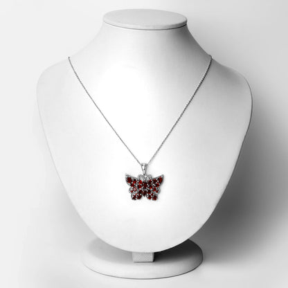 4.90 Carat Genuine Garnet .925 Sterling Silver Pendant by Bids.com