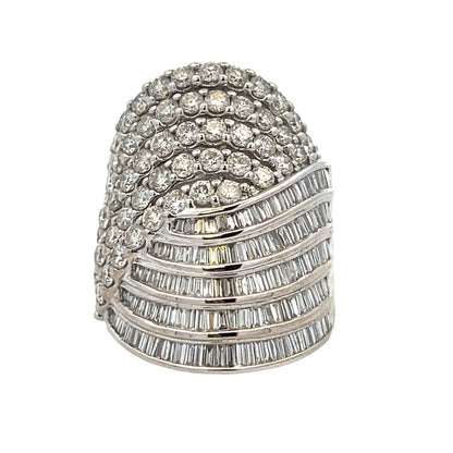 Natural 4.00ct Diamond Ring 10KT White Gold by Bids.com