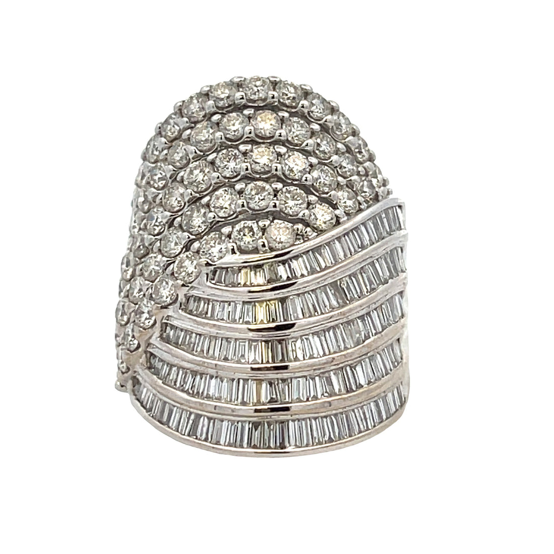 Natural 4.00ct Diamond Ring 10KT White Gold by Bids.com