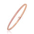 14k Rose Gold Fancy Weave Motif Bangle  DestGlow