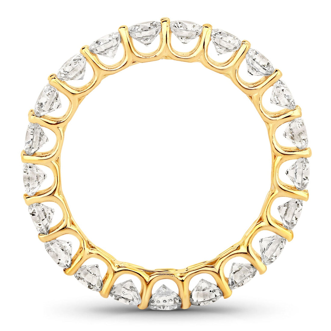 2.52 Carat Genuine Lab Grown Diamond 14K Yellow Gold Ring by Bids.com