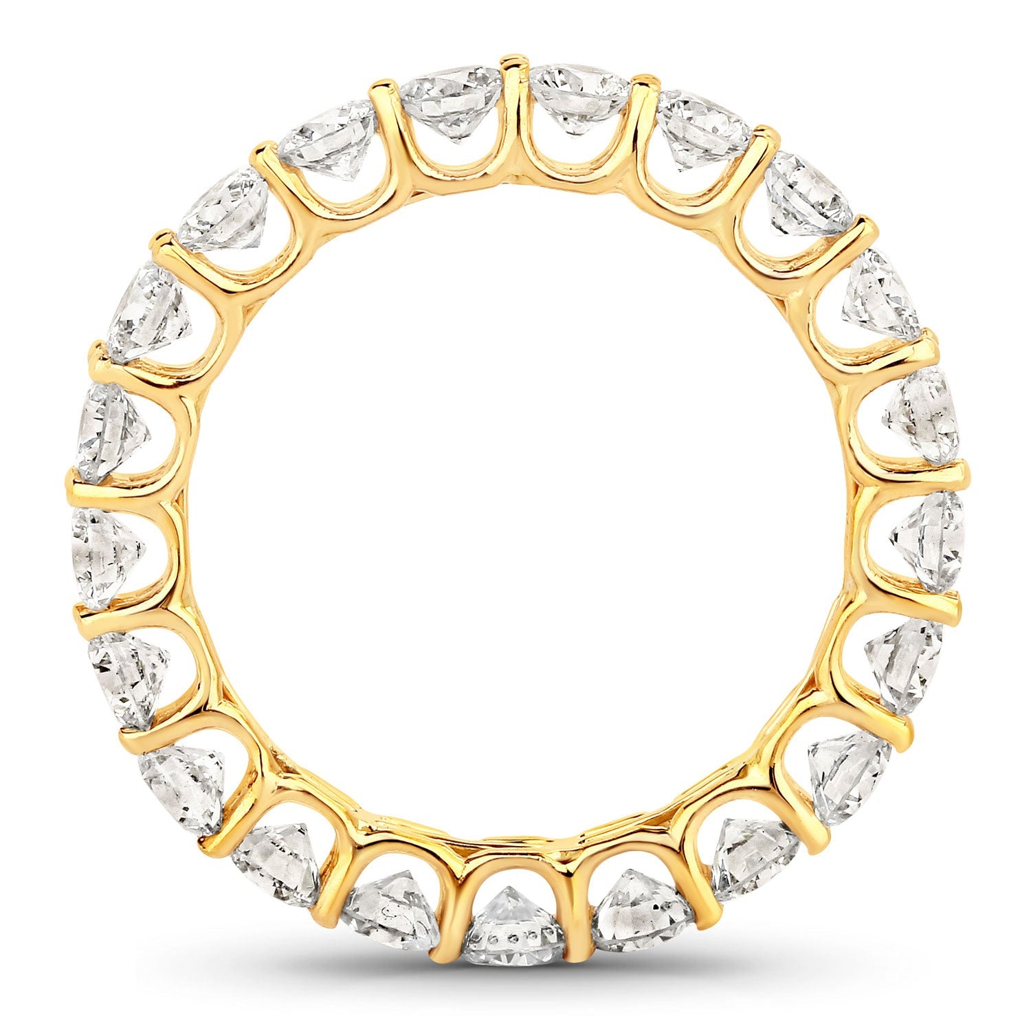 2.52 Carat Genuine Lab Grown Diamond 14K Yellow Gold Ring by Bids.com