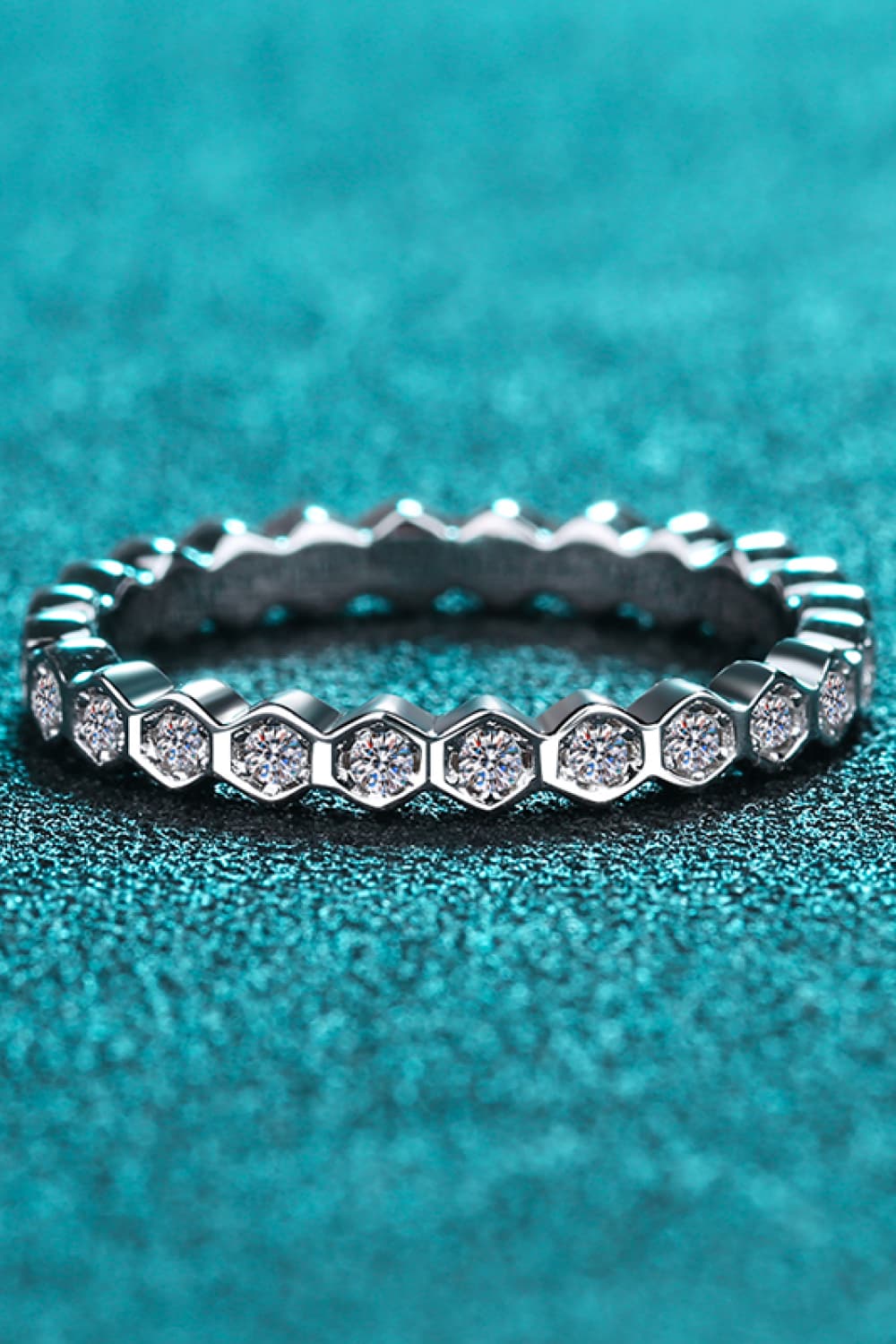 Sparkala™ 925 Rhodium Over Pure Sterling Silver Eternity Ring by Sparkala