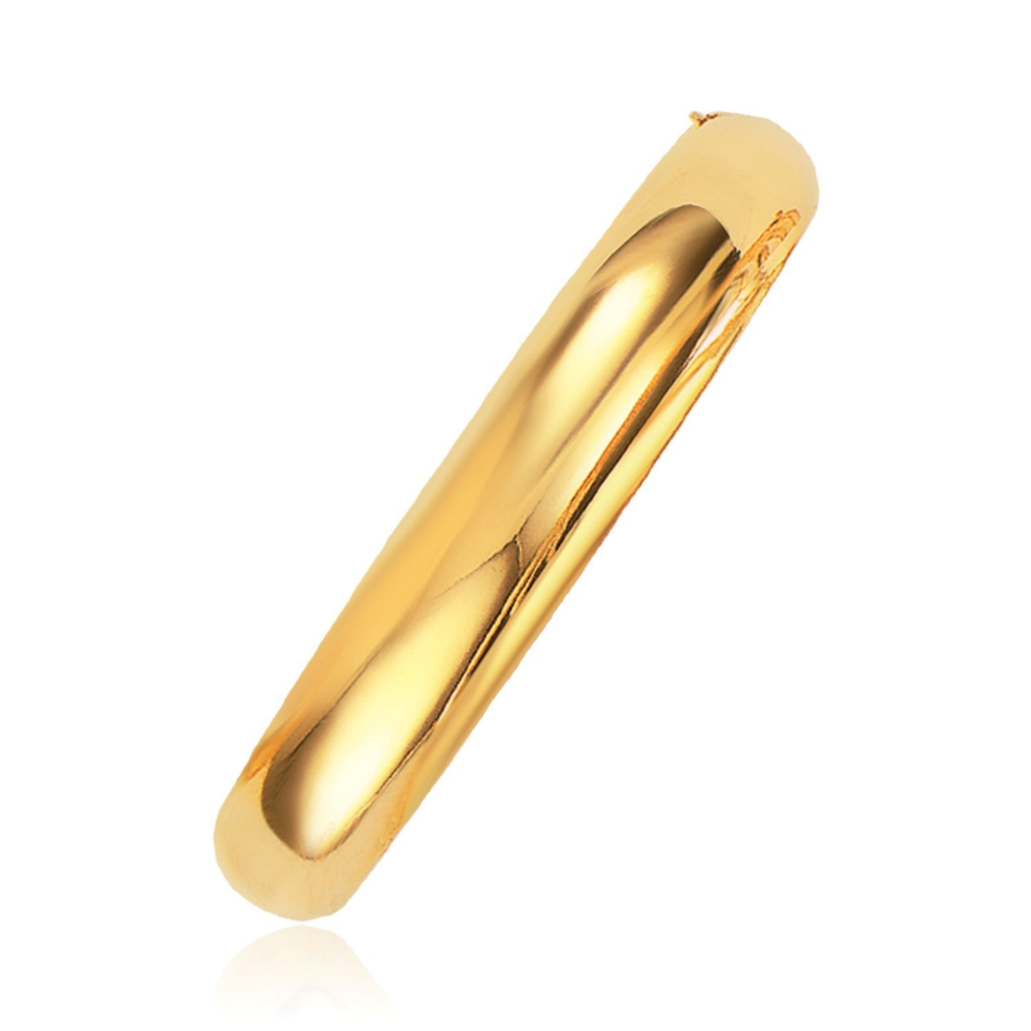 Classic Bangle in 14k Yellow Gold (10.0mm) by Bids.com