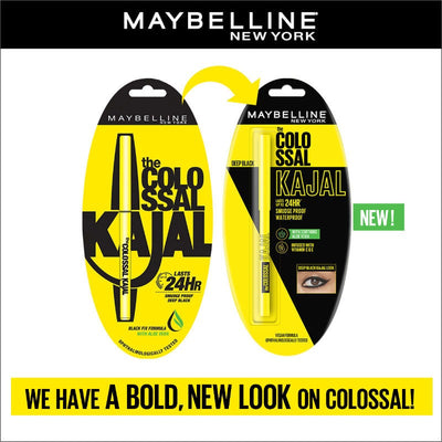 Maybelline New York Colossal Kajal,Black, 0.35g