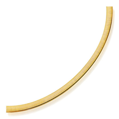 6.0mm 14k Two Tone Gold Reversible Omega Necklace by Bids.com