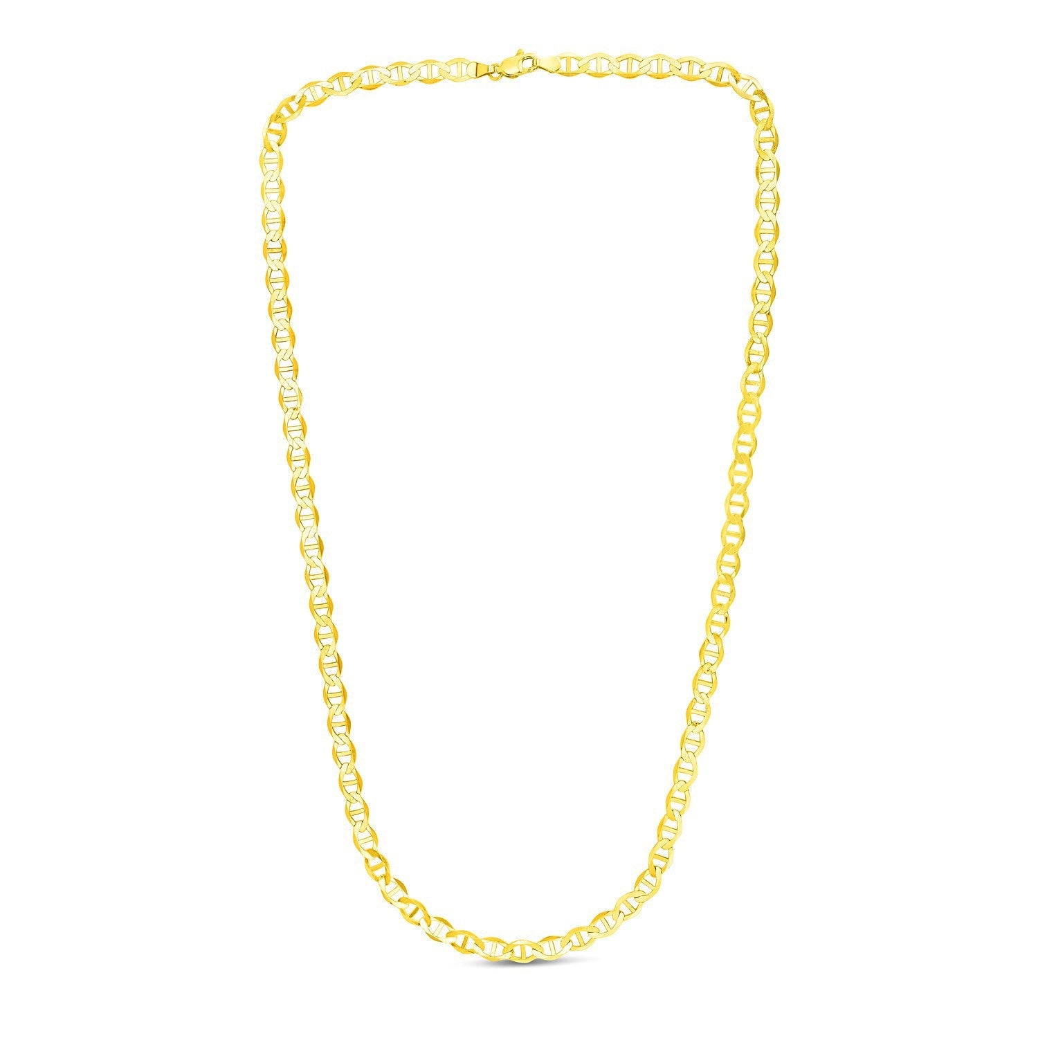 5.5mm 10k Yellow Gold Mariner Link Chain by Bids.com