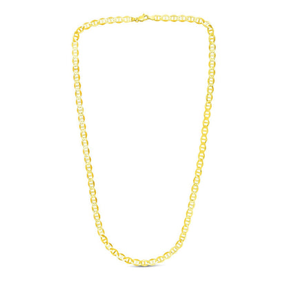 5.5mm 10k Yellow Gold Mariner Link Chain by Bids.com