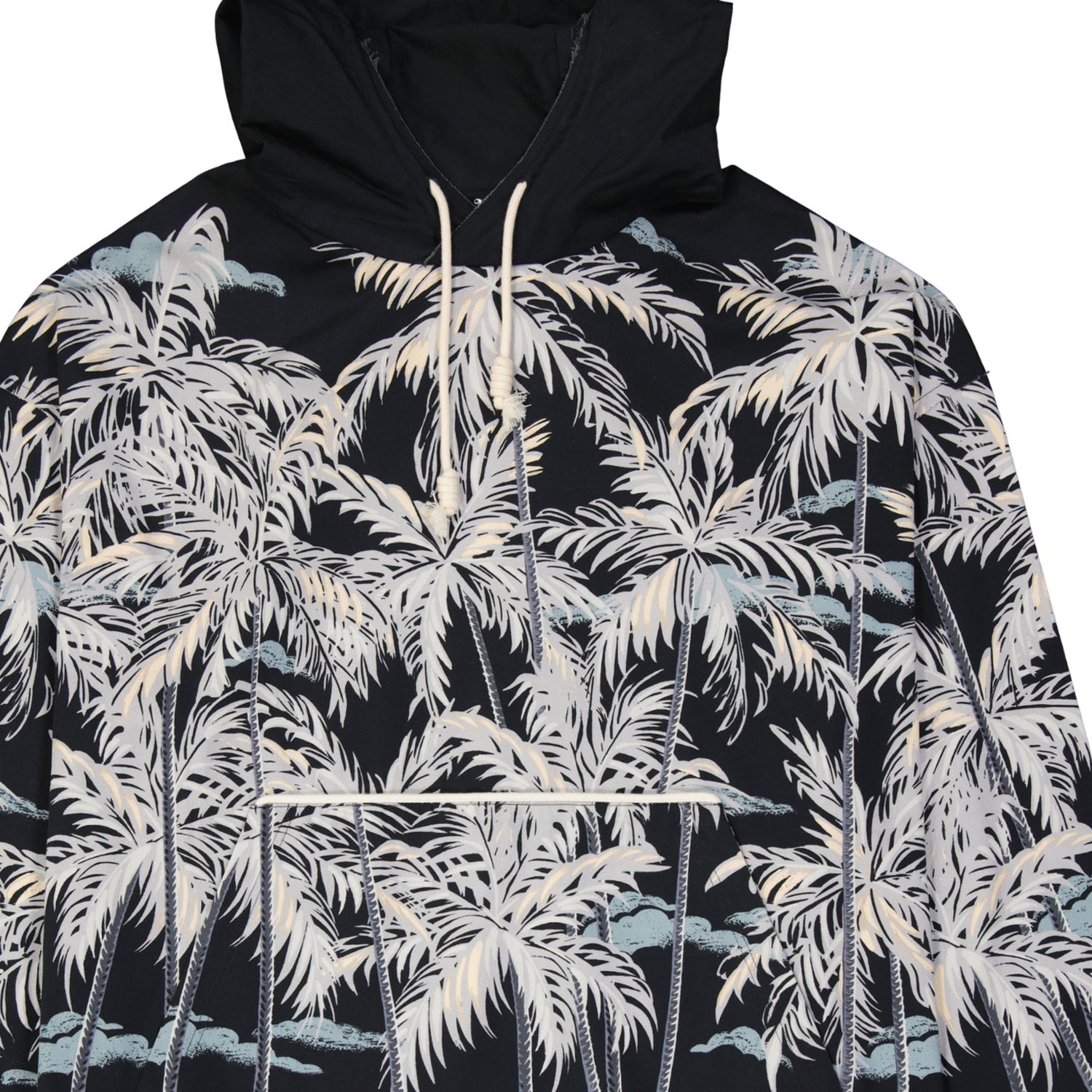 Palm Angels Hooded Printed Shirt Men by Luosophy