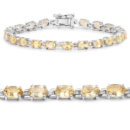9.03 Carat Genuine Citrine .925 Sterling Silver Bracelet by Bids.com