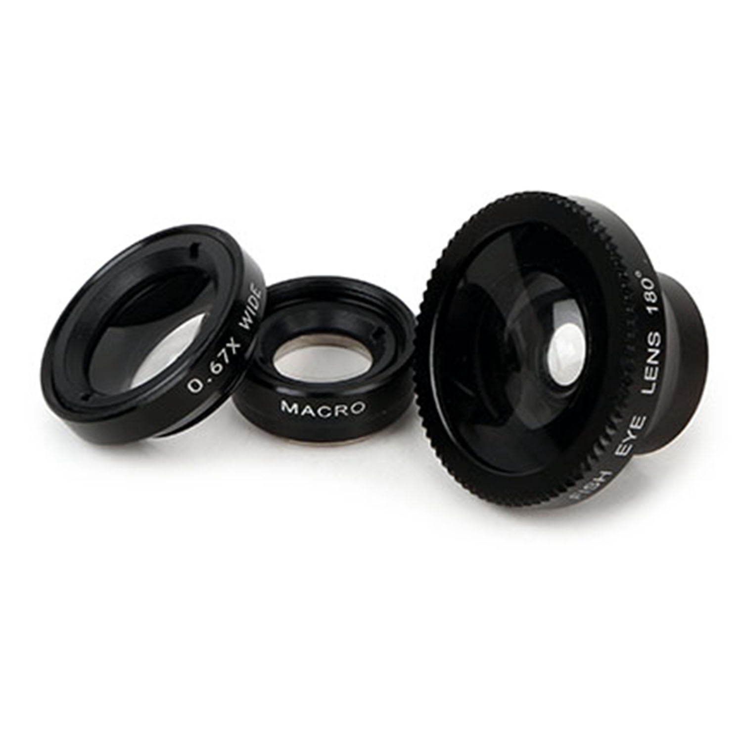 Phone Camera Lens Kit Magnetic 180°Fisheye Lens 0.67xWide Angle 10X Macro Lens for iPhone  X /8/7/6s Samsung Galaxy S10/S9