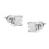 10K White Gold 3/4 Cttw Invisible Set Princess-Cut Diamond Composite Square Stud Earrings (H-I Color, SI2-I1 Clarity) by Bids.com