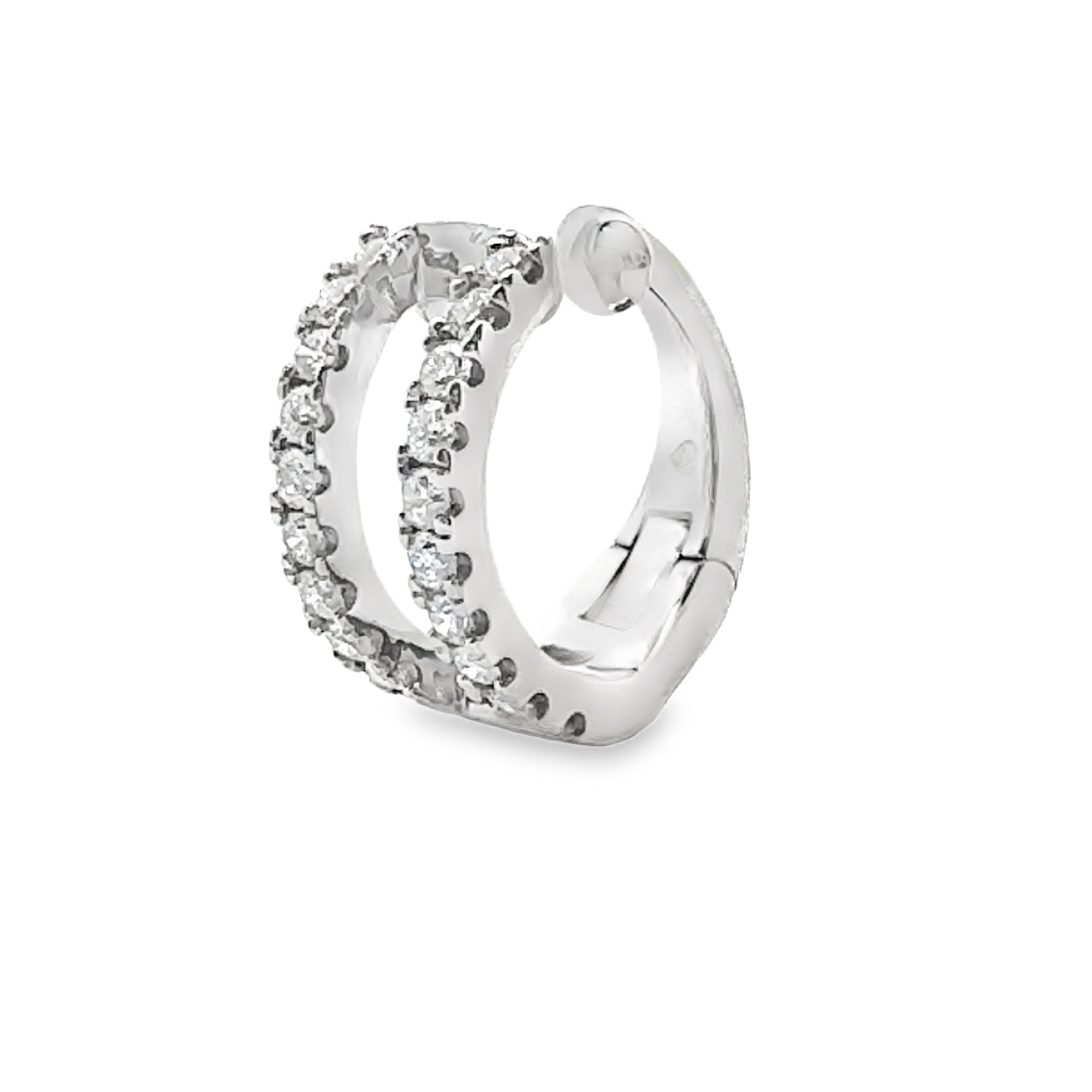 Natural .25ct Diamond Ear Cuff 14KT White Gold by Bids.com