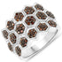 0.75 Carat Genuine Red Diamond .925 Sterling Silver Ring by Bids.com