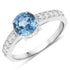 1.90 Carat Genuine Blue Sapphire and White Diamond 14K White Gold Ring by Bids.com