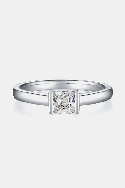 Brilliant Round Cut Sparkala™ Platinum Over Pure Sterling Silver Solitaire Ring by Sparkala