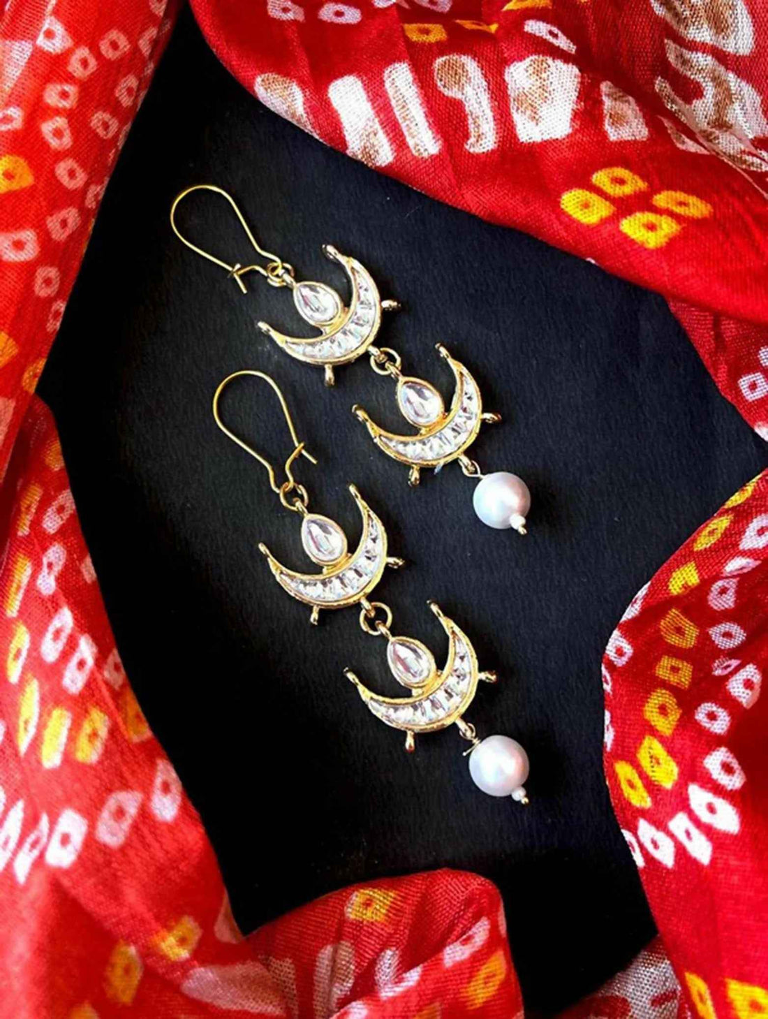 Joban Fashion Kundan With Pearl Earring