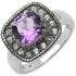 2.53 Carat Genuine Amethyst & Tanzanite .925 Sterling Silver Ring by Bids.com