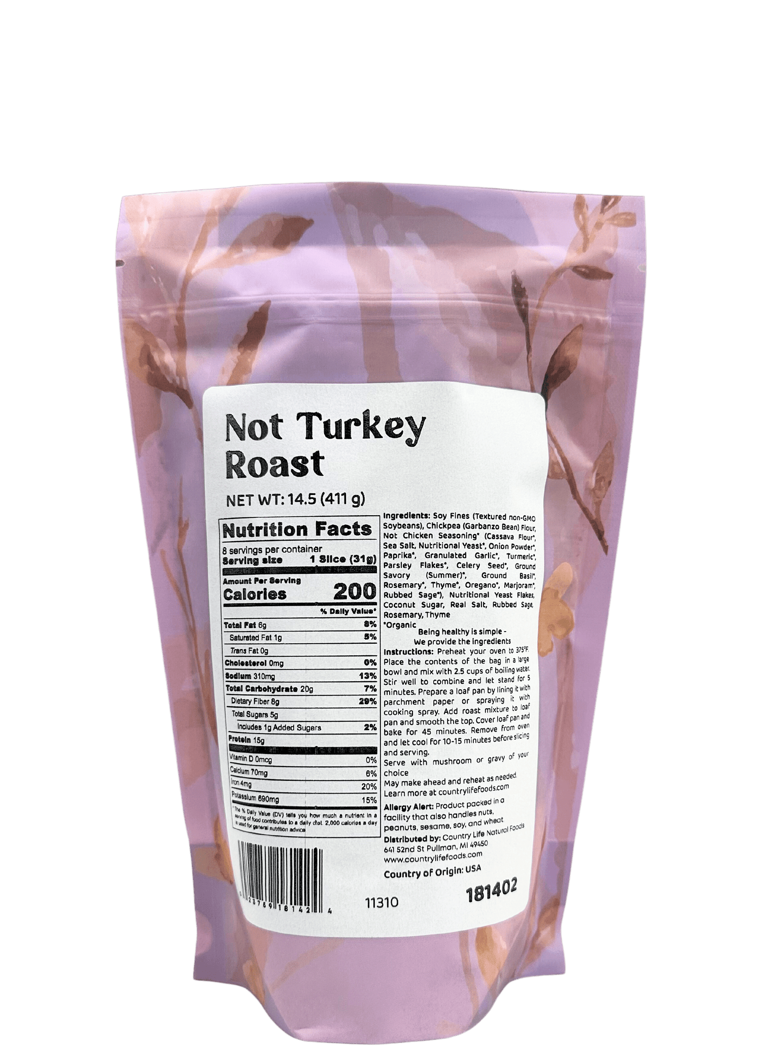 Not Turkey Roast by Country Life Natural Foods