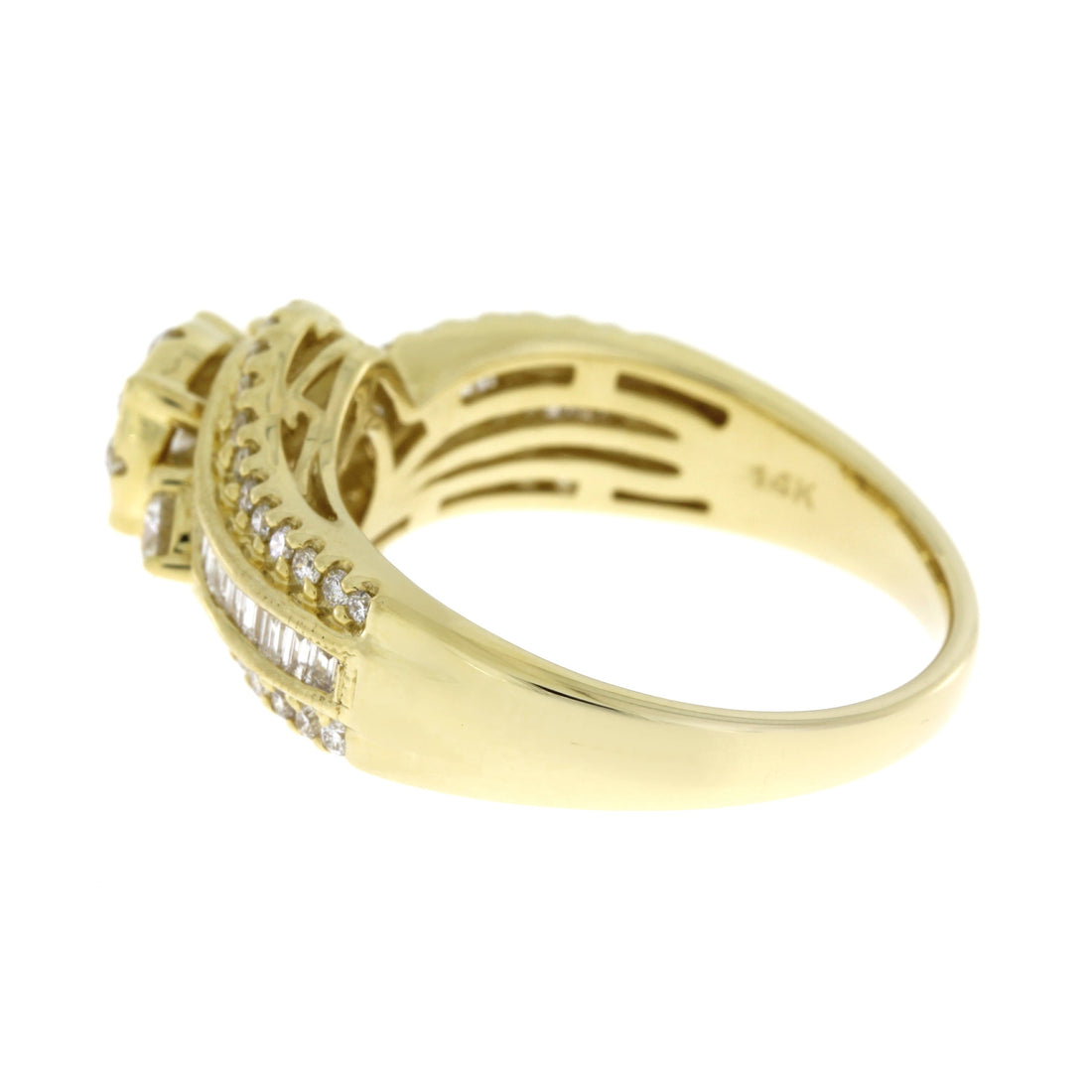 Genuine 1.00ct Diamond Eng Only 14KT Yellow Gold by Bids.com