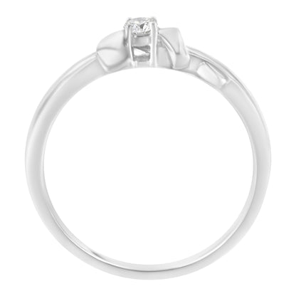 10K White Gold Diamond Promise Ring (1/10 Cttw, H-I Color, SI2-I1 Clarity) - Size 6 by Bids.com