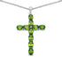 8.32 Carat Genuine Peridot and White Topaz .925 Sterling Silver Pendant by Bids.com