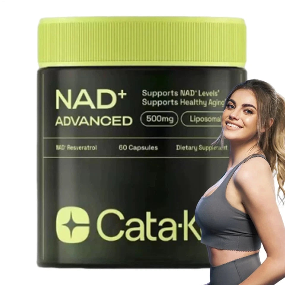 Cata-Kor 500 mg -NAD+ Supplement for Skin Aging Support, Energy, and Focus -60 Count- Vitamin &amp; Wellness Supplements Dietary Healthcare Edible by VAH