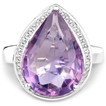 9.00 Carat Genuine Amethyst .925 Sterling Silver Ring by Bids.com