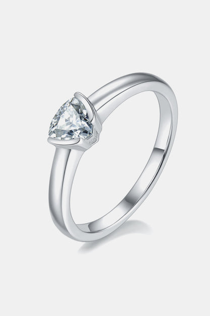 Brilliant Round Cut Sparkala™ Platinum Over Pure Sterling Silver Solitaire Ring by Sparkala