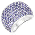 4.22 Carat Genuine Tanzanite .925 Sterling Silver Ring by Bids.com