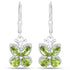 2.28 Carat Genuine Peridot .925 Sterling Silver Earrings  DestGlow