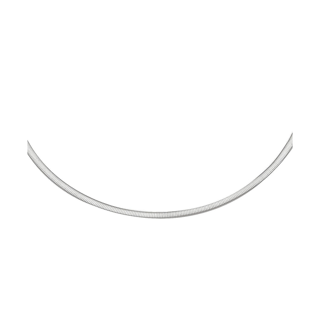 2.5mm 14k Two Tone Gold Reversible Omega Necklace by Bids.com