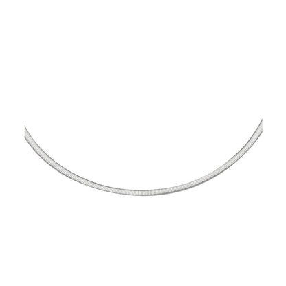 2.5mm 14k Two Tone Gold Reversible Omega Necklace by Bids.com