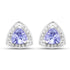 0.86 Carat Genuine Tanzanite .925 Sterling Silver Earrings  DestGlow