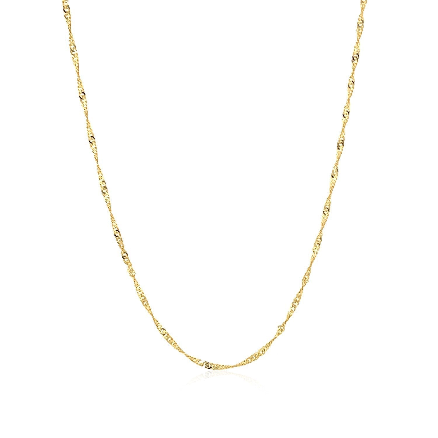 10k Yellow Gold Singapore Chain (1.50 mm)  DestGlow