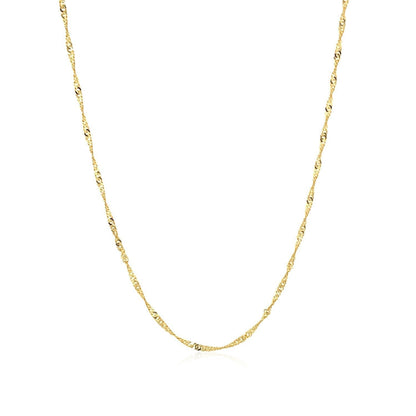 10k Yellow Gold Singapore Chain (1.50 mm)  DestGlow