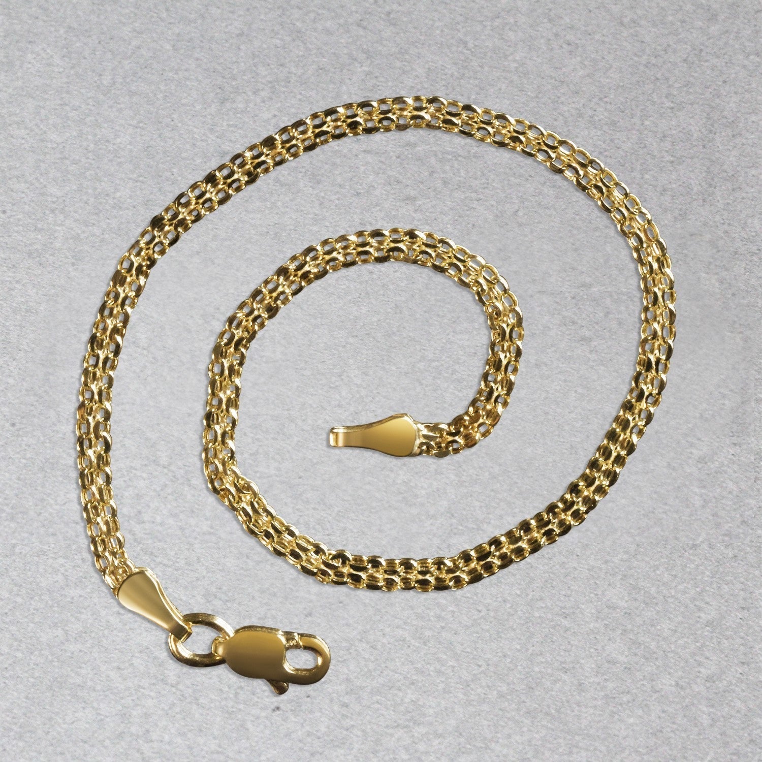14k Yellow Gold Bismark Bracelet (2.50 mm)  DestGlow
