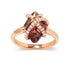14K Rose Gold 1/5 Cttw Diamond Wrapped 15x15 MM Purple Amethyst Cocktail Ring (G-H Color, SI1-SI2 Clarity) by Bids.com
