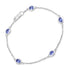 1.65 Carat Genuine Tanzanite .925 Sterling Silver Bracelet by Bids.com