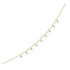 14k Yellow Gold Necklace with Round Diamond Charms  DestGlow