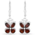 2.60 Carat Genuine Garnet .925 Sterling Silver Earrings  DestGlow