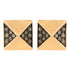14K Rose Gold 1/4 Cttw Brown Diamond Pyramid Stud Earring (Brown Color, SI1-SI2 Clarity) by Bids.com