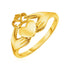 14k Yellow Gold Claddagh Ring  DestGlow