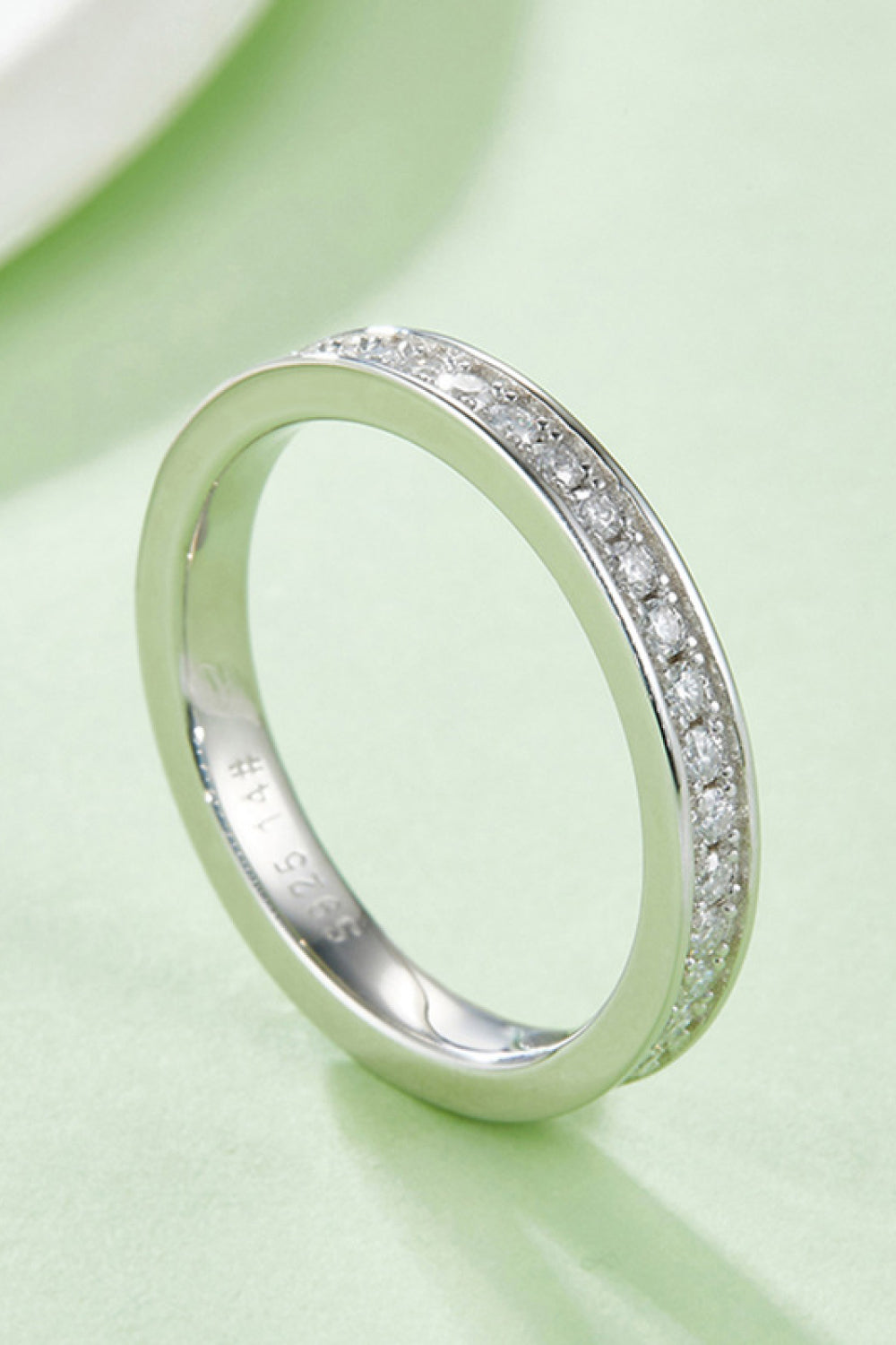 Unexplained Words Sparkala™ Eternity Ring (Platinum Over Pure Sterling Silver) by Sparkala