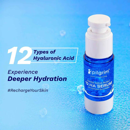 Pilgrim Swiss Aqua Rush 12 HA Serum with Hydration Burst Beads