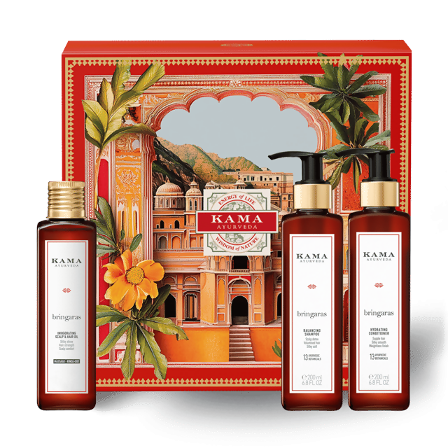 Kama Ayurveda Bringaras Essential Hair-Oiling Ritual Kit