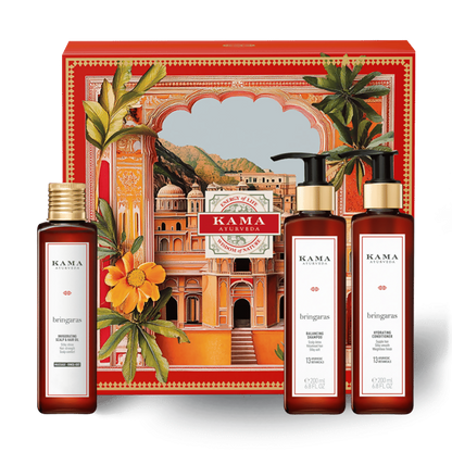 Kama Ayurveda Bringaras Essential Hair-Oiling Ritual Kit