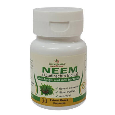 Deep Ayurveda Neem 500mg Veg Capsules