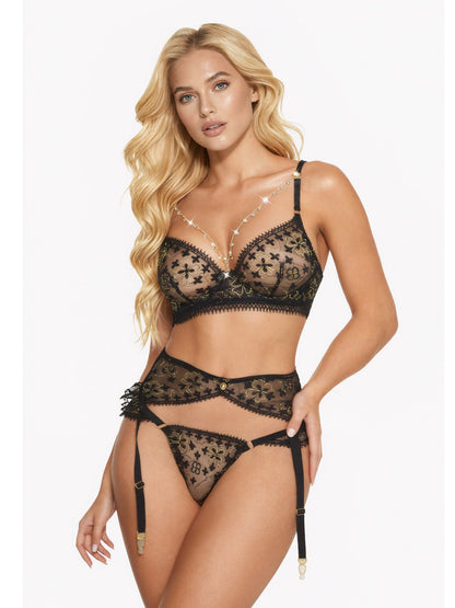 Vanessa Golden Clover Lingerie Set