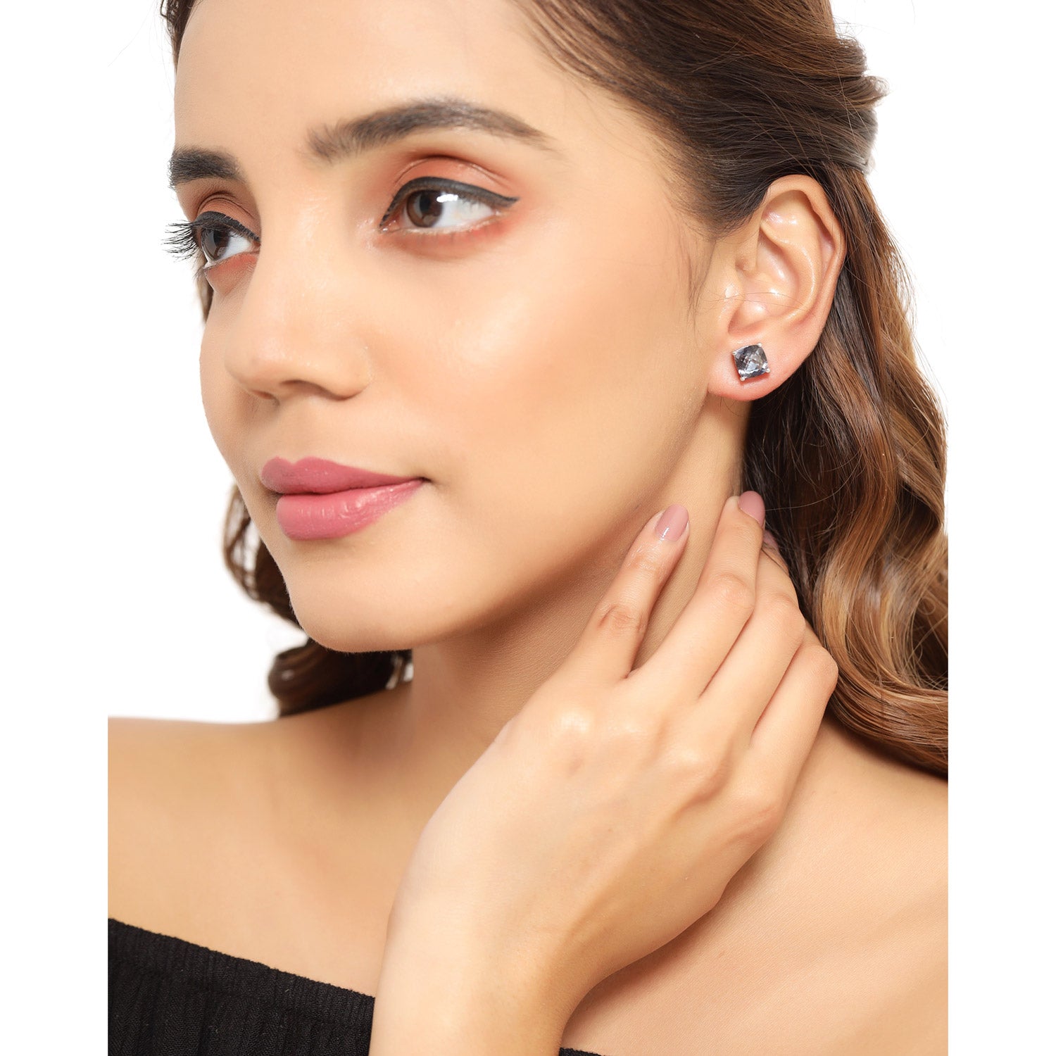 4.20cttw Royal Blue Mystic Quartz .925 Sterling Silver Earrings  DestGlow